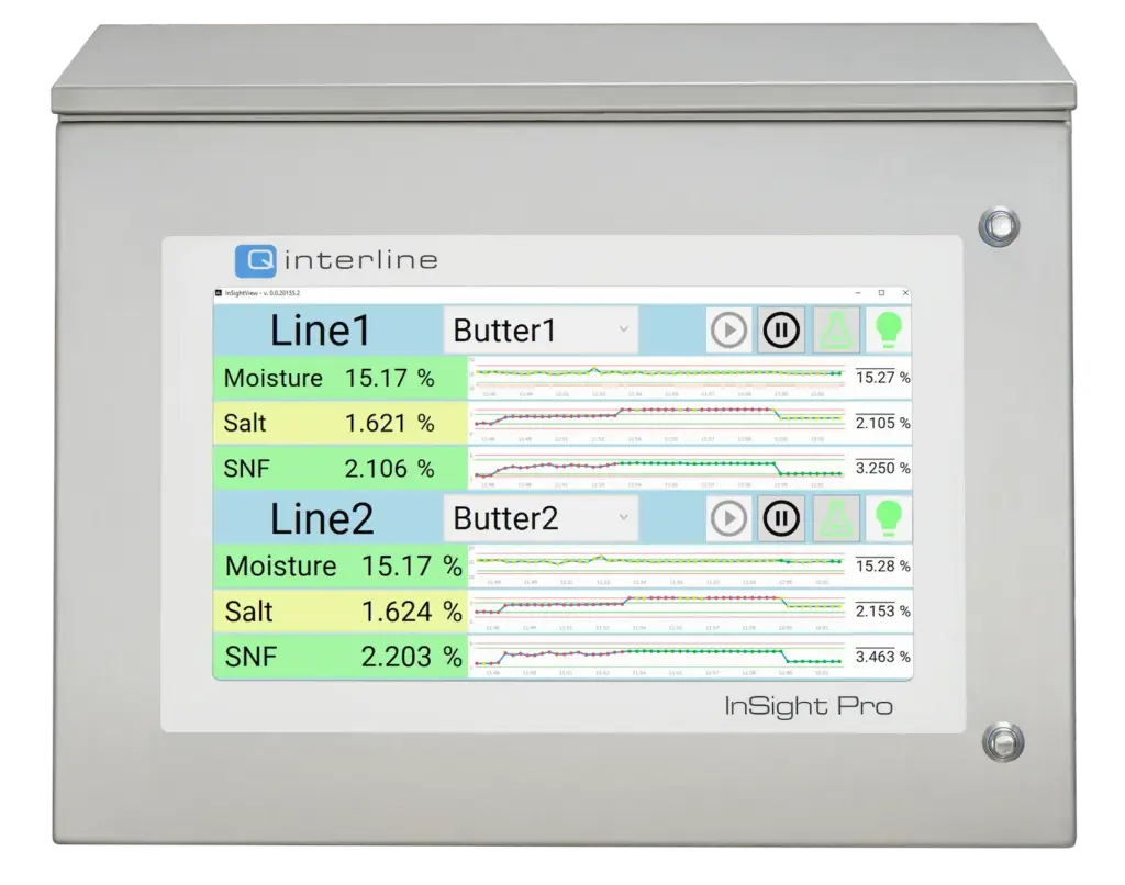 InSightView, intuitive and multilingual software for inline analyzer. For inline analytics. InSight Pro cabinet