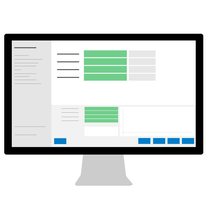 Illustration of the Q-Interline software, InfraQuant, InSightView